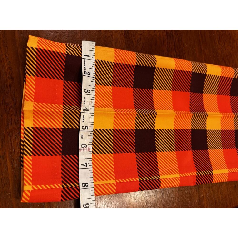 New 36 X 33 Shinesty Pants Orange Plaid Checkered Crazy Thanksgiving - Picture 4 of 7